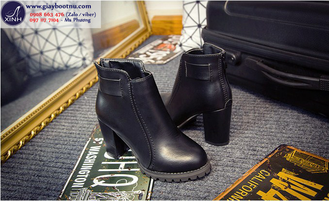 Giày boot nữ cổ ngắn ĐƠN GIẢN trẻ trung GBN14901