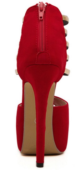 Giày cao gót nữ sexy màu đỏ GCG22