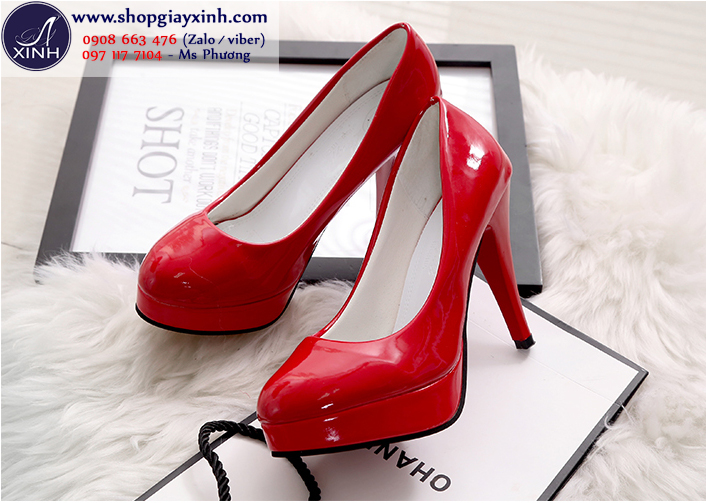 Giày cao gót màu đỏ quyến rũ GCG5003