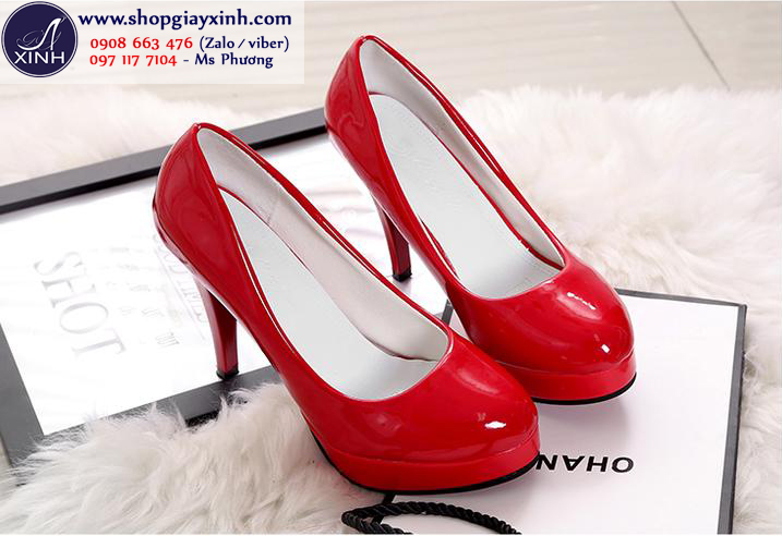 Giày cao gót màu đỏ quyến rũ GCG5003