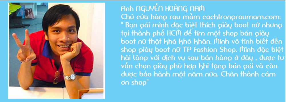 Cảm nhận anh Nguyễn Hoàng Nam về shop giày xinh
