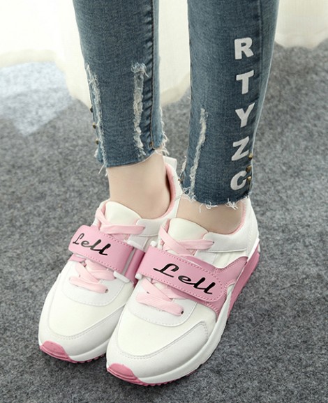 Giày thể thao nữ Xì teen màu trắng hồng GTT2101