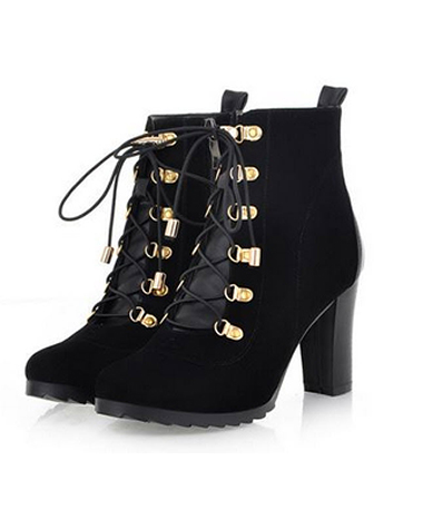 Giày boot nữ cổ ngắn sang trọng