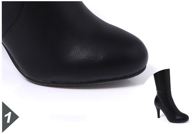 Giày boot nữ mùa đông cao cổ sang trọng màu đen GBN4902