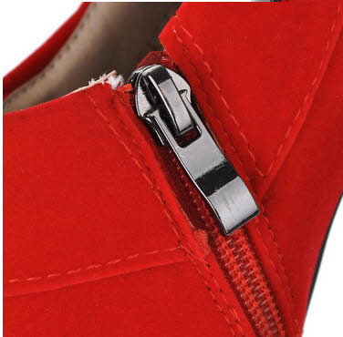 Đường kéo của giày boot nữ cổ thấp